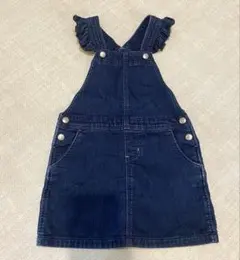 プチバトー 5ans110ジャンバースカートワンピース オーバーオール