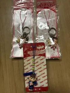 ペコちゃん ストラップ 3個セット