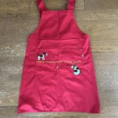 PERSONS赤い犬の刺繍エプロン