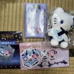 サンリオ　Happyくじ　B賞　ぬいぐるみチャーム　ステッカー　マルチケース