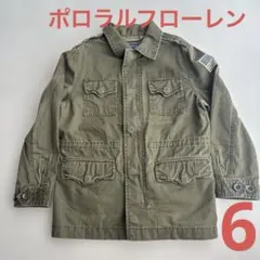 ポロラルフローレン　ミリタリージャケット　6 カーキ
