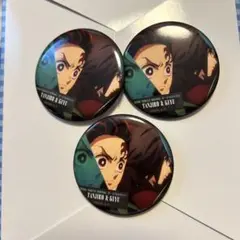 鬼滅の刃 劇場版 無限城編 ものがたる背中 炭治郎 冨岡義勇 缶バッジ