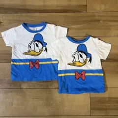 ドナルドダック Tシャツ 2枚セット