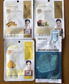韓国コスメ　DERMAL MEDIHEAL ツボクサ エッセンシャルマスク 4枚