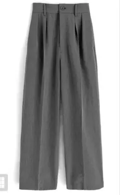 センタープレスタックワイドパンツ ai38