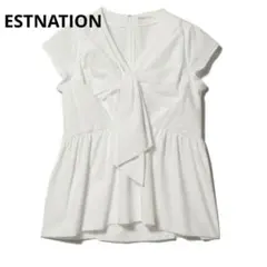 ESTNATION エストネーション フロントボウタイ リボン ブラウスのサムネイル