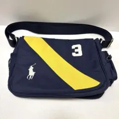【難あり】Polo Ralph Lauren メッセンジャーバッグ ネイビーのサムネイル