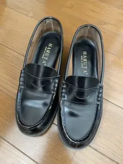 HARUTA 黒 レザー ローファー サイズ23.5センチ