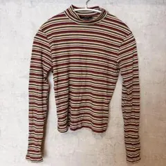 poof! ストライプ タートルネック M ボーダー