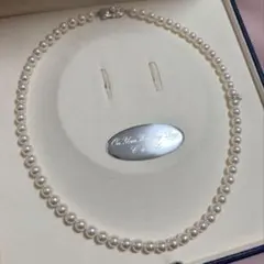 皇室御用達✨ミキモト Mチャーム 6.5-6.9mm 42cm 本真珠ネックレス 