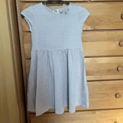 BeBe ストライプ 半袖ワンピース 130cm