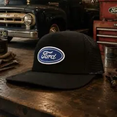 FORD PATCH TRUCKER MESH CAP BLACK Blueのサムネイル