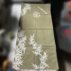 大判　風呂敷　和柄　和物　和風小物　約90cm 二四巾　緑　竹の葉　植物柄