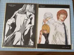 DEATH NOTE展 デスノート　入場特典　ミニ色紙 夜神月　ニア　メロ