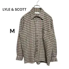 LYLE & SCOTT ライルアンドスコット　チェック柄長袖シャツ M 秋冬