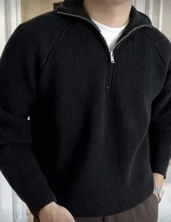 ジップアップ ニット