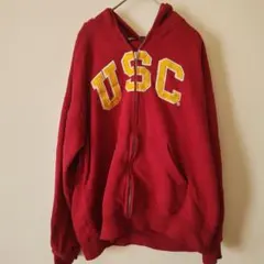 パーカー 赤色 ロゴ 【ＸＬサイズ】カジュアル シンプル