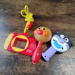 アンパンマンこどもミュージアム　マラカス カメラ　ばいきんまん 非売品