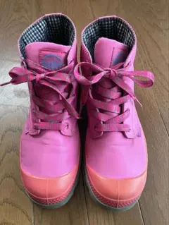 PALLADIUM ピンク ハイカットスニーカー 24cmのサムネイル