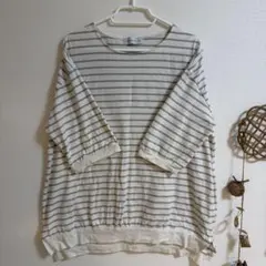 SEASON REASON by Lin.&Red ボーダーカットソー　L