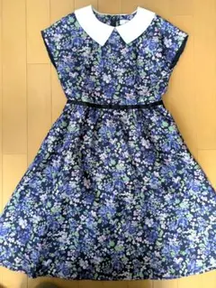 出品限定価格　美品　a.v.v 花柄 半袖ワンピース 140cm