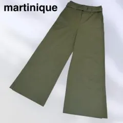 martinique マルティニーク オリーブ カーキ ワイドパンツ