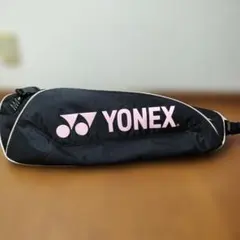 ヨネックス ラケットバッグ　黒×薄ピンク