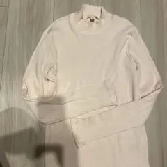 UNIQLO ピンク リブニット Mサイズ