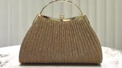 上品華やか大人パーティーバック　結婚式・パーティーにピッタリ！