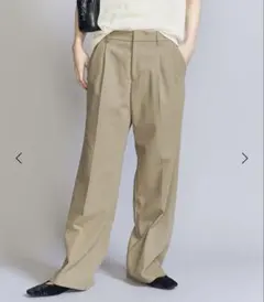 【美品】BEAUTY&YOUTH タック フレアパンツ Sサイズ