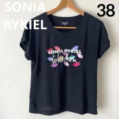 値下げ！SONIA RYKIEL ブラック Tシャツ 半袖