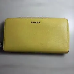 FURLA フルラ　長財布 ラウンドファスナー イエローのサムネイル