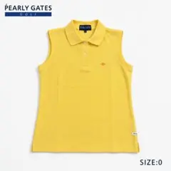 PEARLY GATES ノースリーブポロシャツ イエロー サイズ1 - メルカリ