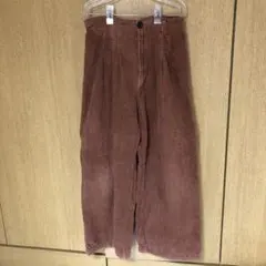 Bershka コーデュロイブラウン ワイドパンツ EUR42