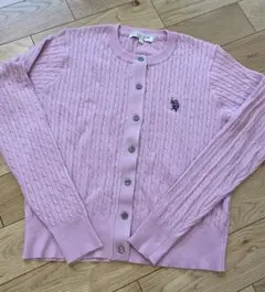 U.S. POLO ASSN. ピンクカーディガン Lサイズのサムネイル