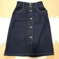 Right-on　BACK NUMBER デニムタイトスカート M　インディゴのサムネイル