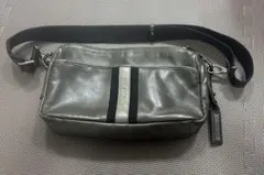 【使用感有】BURBERRY BLACK LABEL/レザーショルダーバッグ