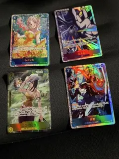 ワンピースカード　ロビンパラレル　エネル　レベッカ　サボsr三枚　神の島の冒険