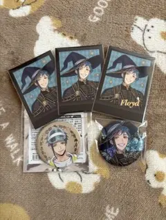 ツイステ フロイド・リーチ ブルームバースデー ぱしゃこれ 箔押し 缶バッジ