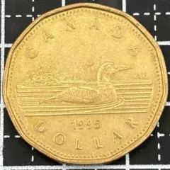 N3849【カナダ】エリザベス2世 1996年1ドル 外貨 硬貨 古銭 コイン