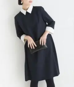【新品】BE NEAT PICCIN別注【日本製】衿＆カフス付きワンピース
