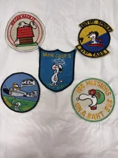 スヌーピー　Snoopy ワッペン　アメリカ軍　ミリタリー　ベトナム戦争　刺繍 スヌーピー Snoopy ワッペン アメリカ軍 ミリタリー ベトナム戦争 刺繍