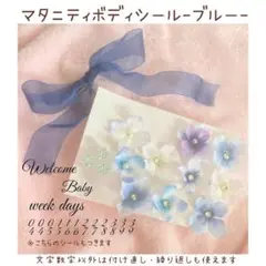 ♡様　マタニティフォトシール　〜ブルー〜
