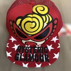 ヒステリックグラマーキャップ赤ロゴ HYSTERIC GLAMOUR - ヒステリックグラマー VIXEN GIRL メッシュ