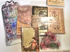 116素材詰め合わせセット／まとめ売り価格でお得に コラージュ 紙モノ シール