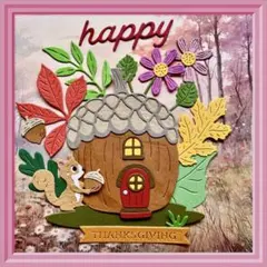 Au50秋 Thanksgiving （アルバムクラフト ペーパークラフト）