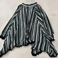 MURUAムルーアアシメスカート裾フリンジマルチカラーフリー