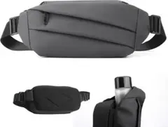 ☘️ボディバッグ 小さめ メンズ ショルダーバッグ ボディーバッグ グレー