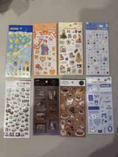 平面シール ぷっくりシール セリア ダイソー まとめ売り 新品
