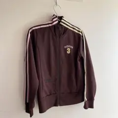 adidas ブラウンおしゃれジャージ　上下